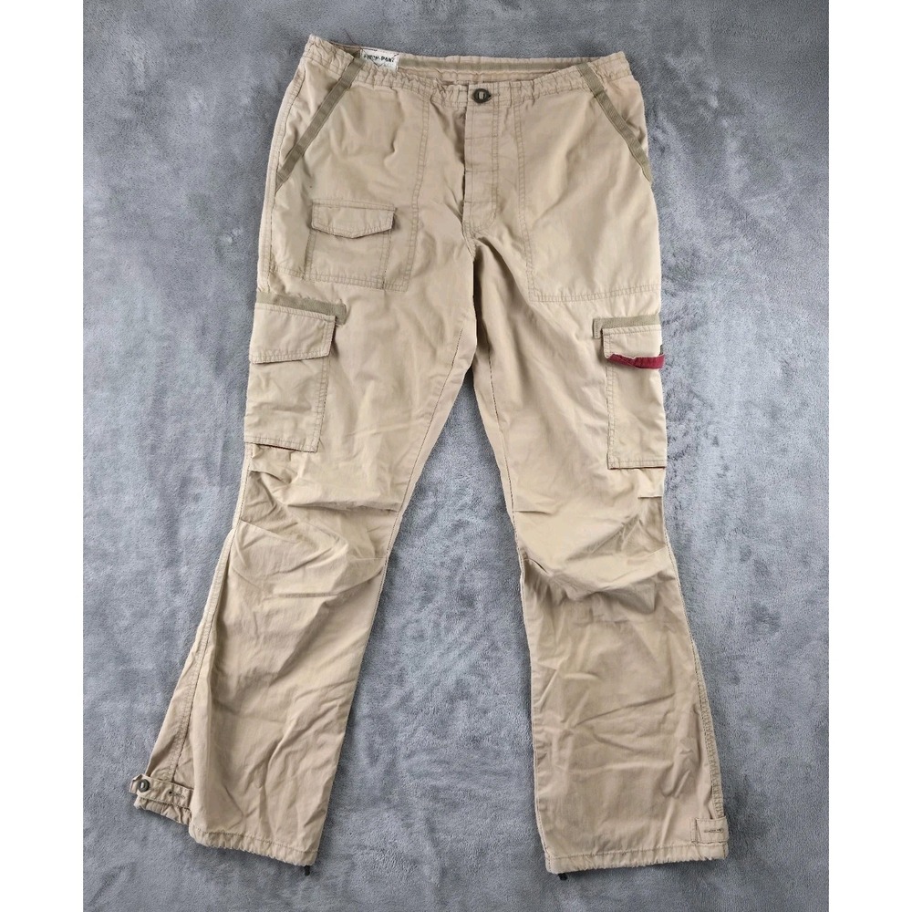 Vtg Y2k Abercrombie & Fitch Baggy Cargo Paratrooper Pants Women's 12 (33x31)